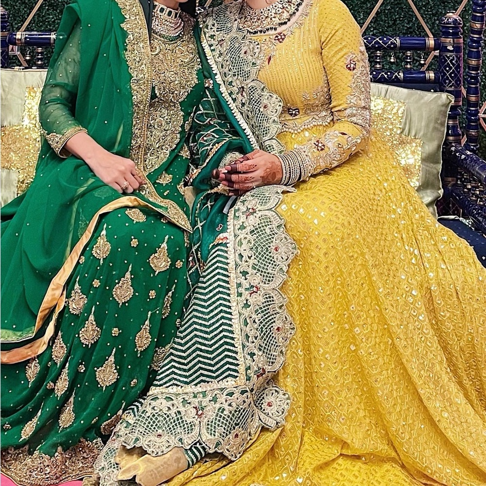 Green Pakistani/Indian gown (Small)